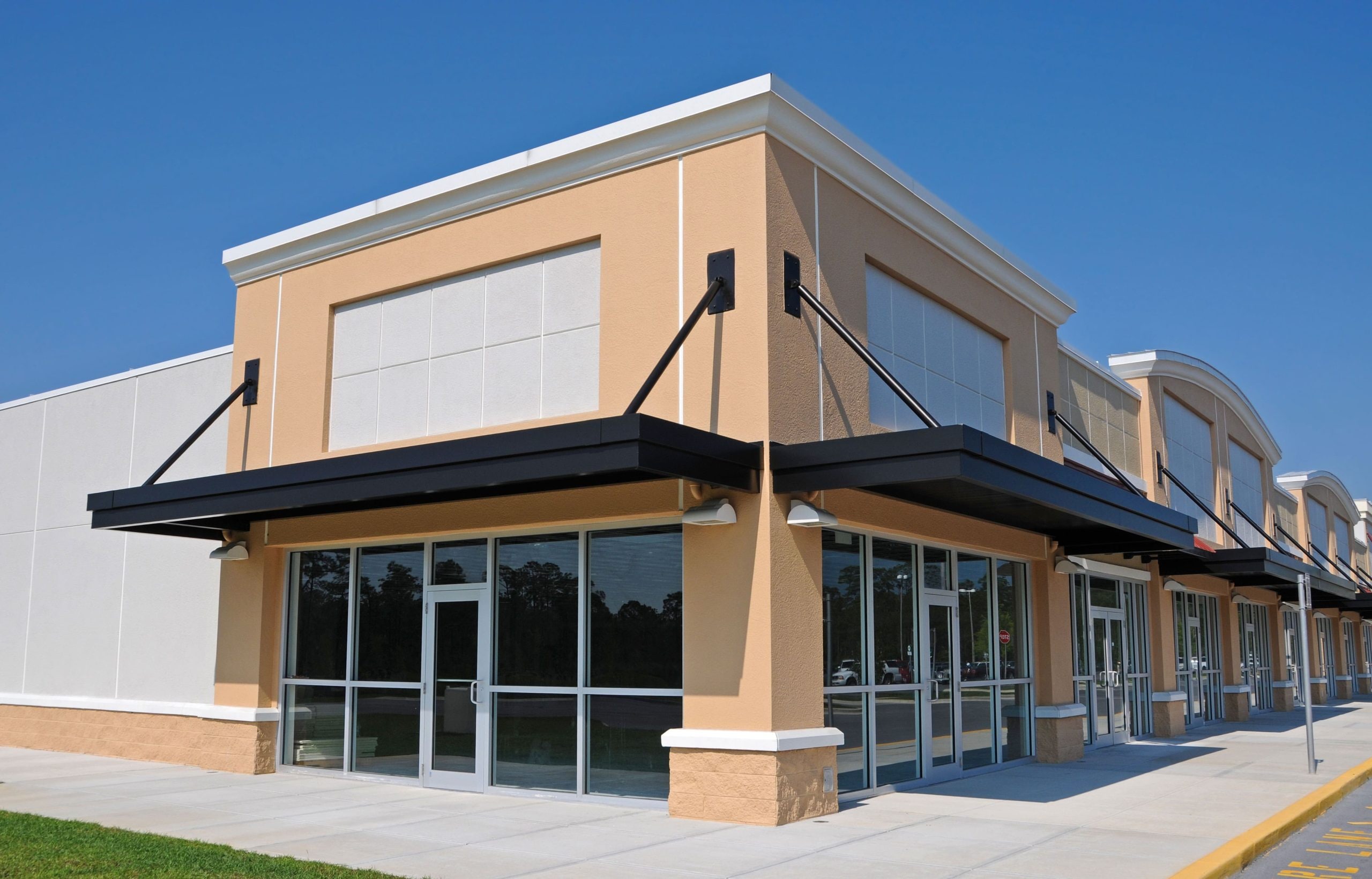 Durable commercial awning installation in Richmond