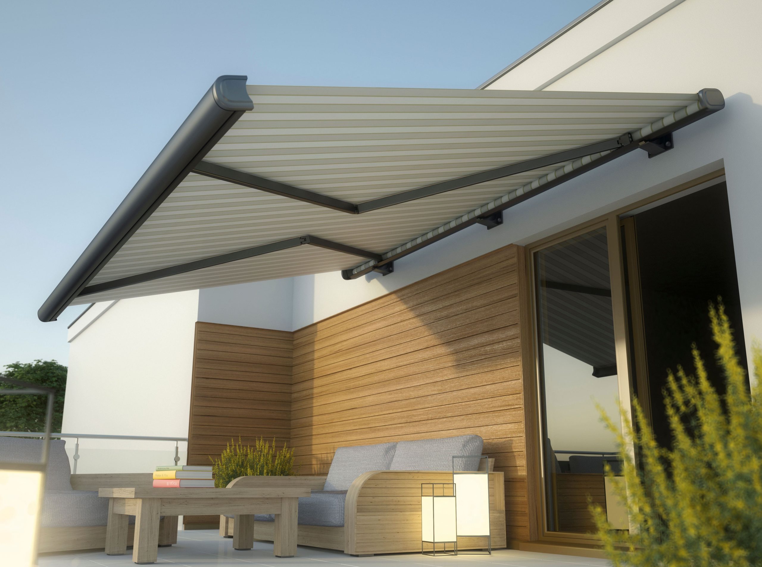 Custom retractable awnings installation in Richmond